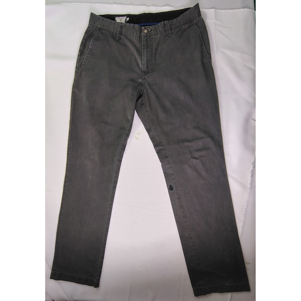 Volcom Mens Frickin Modern Stretch Chino Pants‎ Charcoal Gray Size 31 Skater